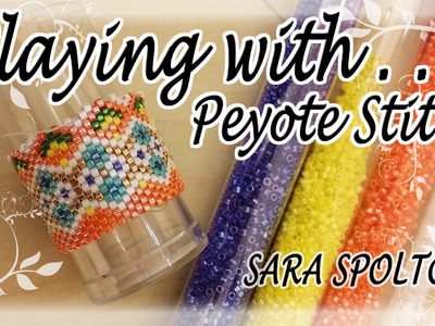 Bead Chat #012 Peyote Stitch - Plastic tube covered with Delica beads