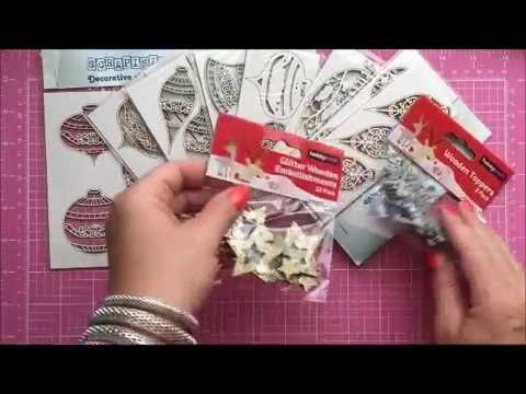 Christmas Embellishments Haul Scrapiniec Chipboards & Giveaway