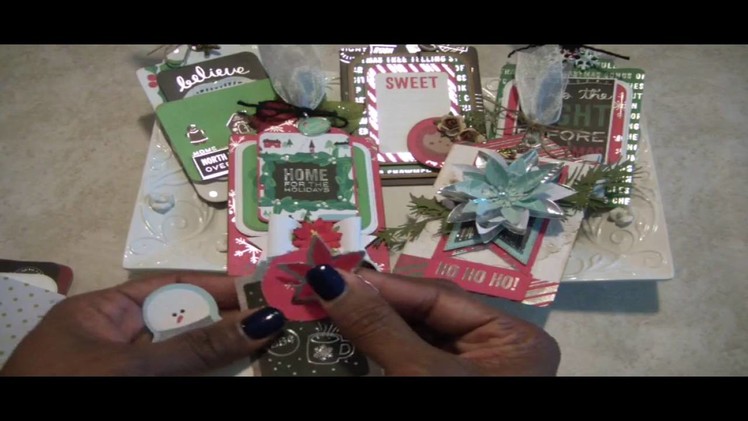 Christmas Tags using Project Life Cards