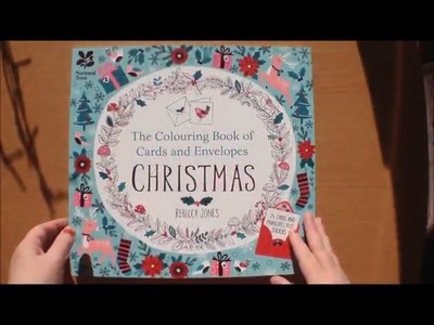 Colouring book of cards and envelopes christmas by Rebecca Jones Flipthrough