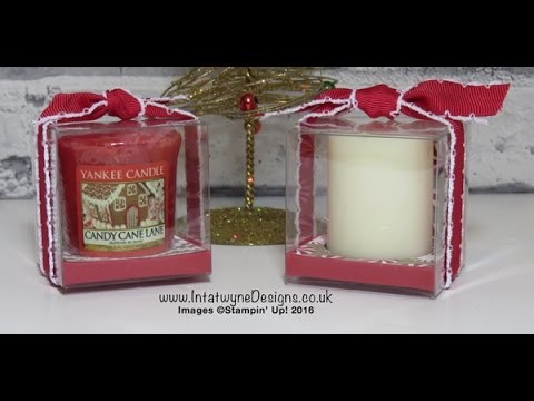Crafty Christmas Countdown #3 - Candy Cane Lane Yankee Candle Treat box