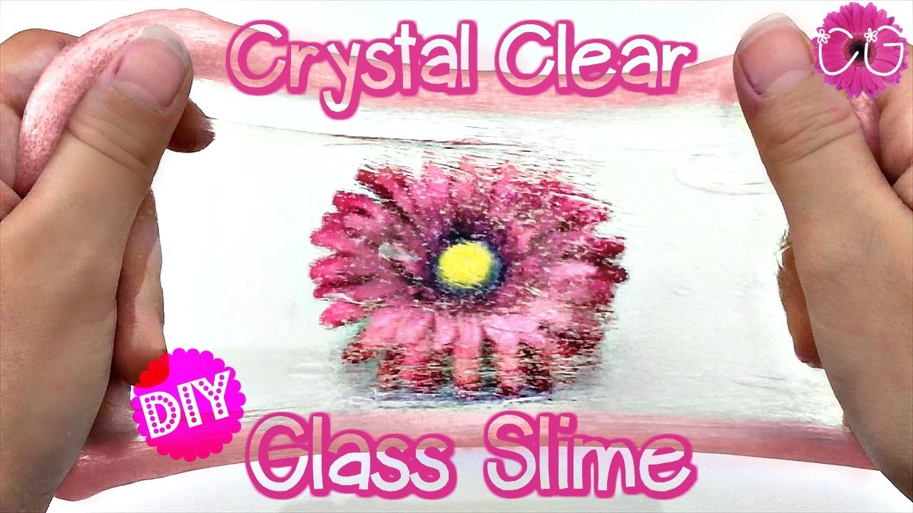 DIY CRYSTAL CLEAR GLASS SLIME, THINKING PUTTY! NO BORAX, LIQUID STARCH