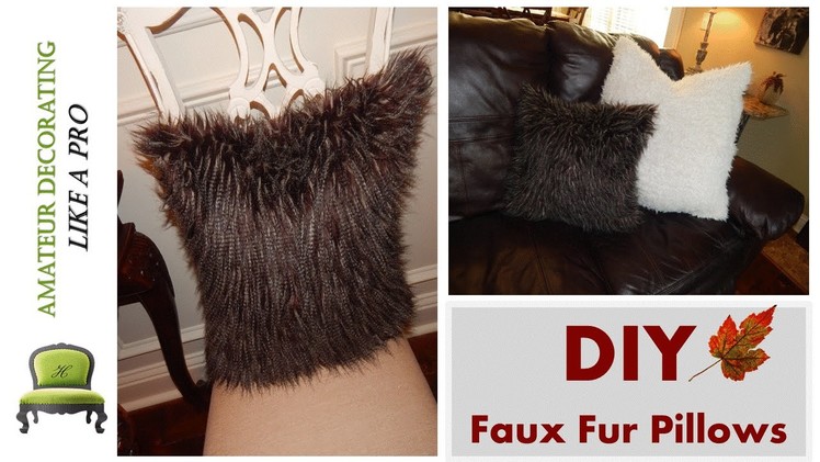 DIY - Faux Fur Pillows