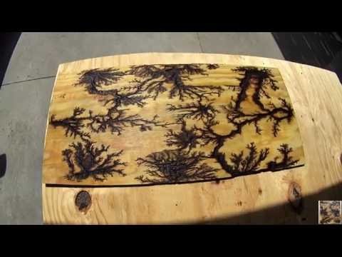 DIY Fractal Burn Using Nails On Sanded Plywood