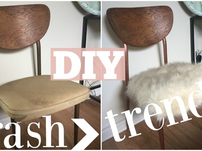 DIY Fur Copper Chair | Makeover