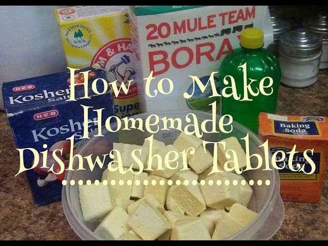 DIY Homemade Dishwasher Tablets *Kiwannas Kitchen*
