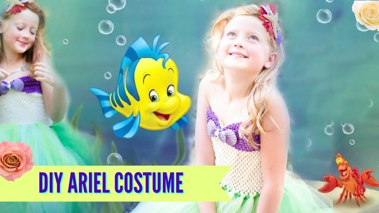 DIY Little Mermaid Ariel Tutu Costume NO SEW