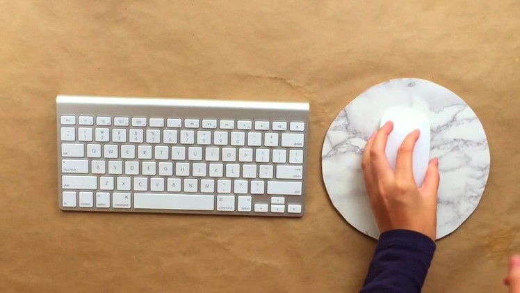 DIY Marble Mouse Pad