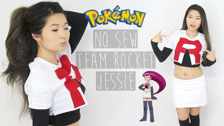 DIY NO SEW Halloween Costume: Pokemon Team Rocket Jessie | Eva Chung