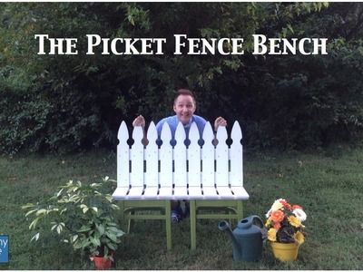DIY Picket Fence Bench