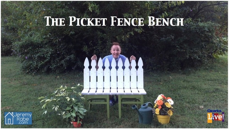 DIY Picket Fence Bench