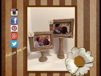 DIY Picture Stand #2 Made from two dollar tree items