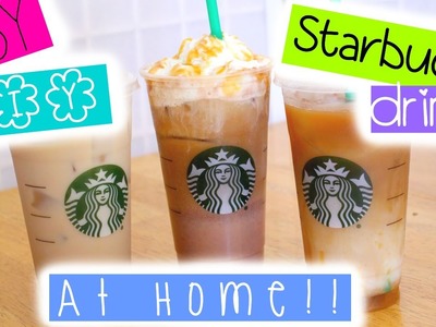 EASY DIY Starbucks drinks at HOME!