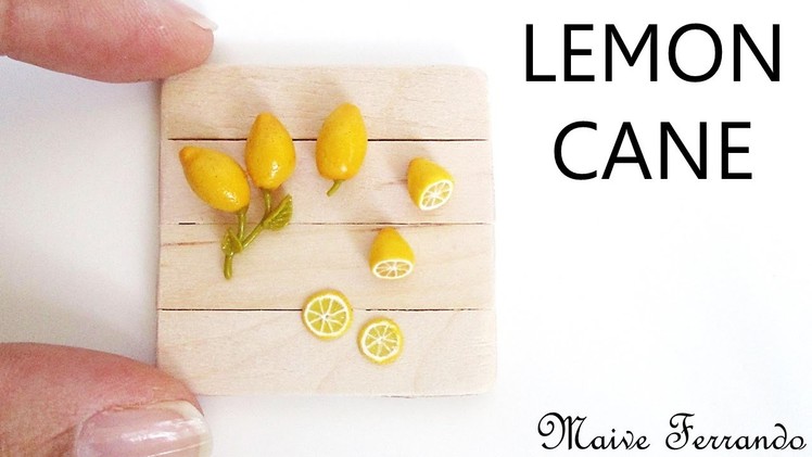 Easy Miniature Polymer Clay Lemons & Cane Tutorial