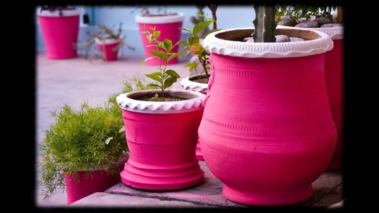 Flowerpots and Hanging pots.Plants Decor IDEAS (DIY)