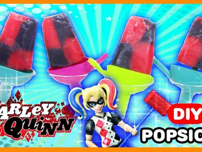 Harley Quinn DIY Popsicle Ice Cream Bar | DC Comics Vanilla Pudding MyToyVillage