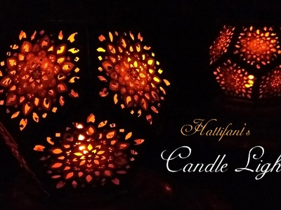 Hattifant: Mandala Night (LED) Candle Light - 3D Paper Art to DIY