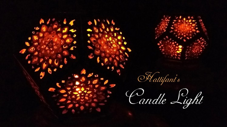Hattifant: Mandala Night (LED) Candle Light - 3D Paper Art to DIY