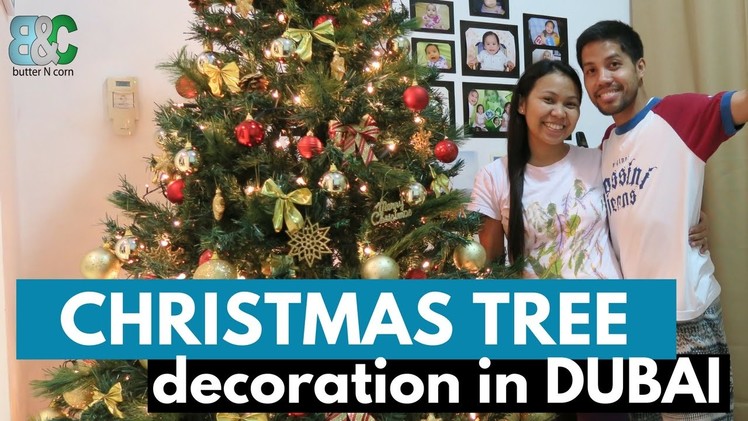 How To Decorate Christmas Tree || Gold.Red Theme || Buhay ng Pinoy Sa Dubai