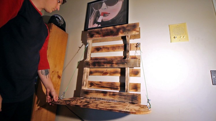 HOW TO make a foldable pallet desk (DIY PROJECT)