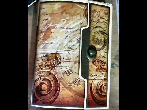 Junk Journal with cocoa baked paper