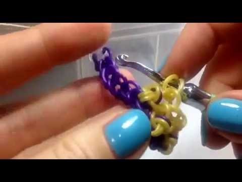 Knot a Solution bracelet tutorial (hook only) rainbow loom bands
