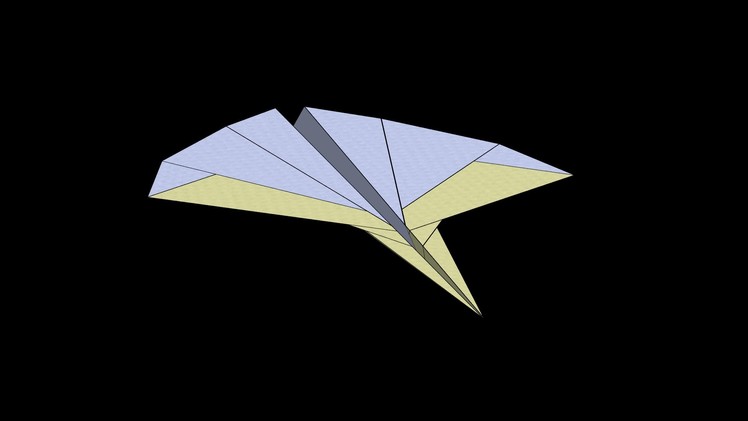 Leopard Paper Airplane: 3D Folding