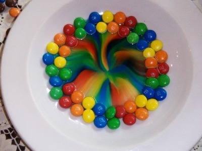 M&M's amazing rainbow experiment