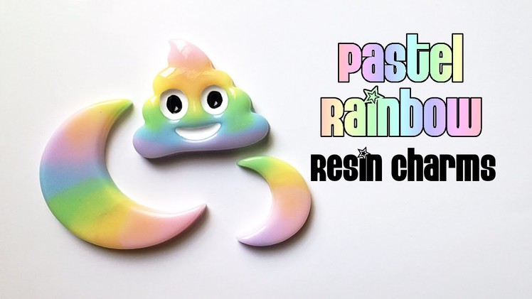 Making Pastel Rainbow Resin Charms