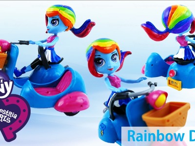 New My LIttle Pony Equestria Girls Rainbow Dash Doll Custom with LPS Blythe