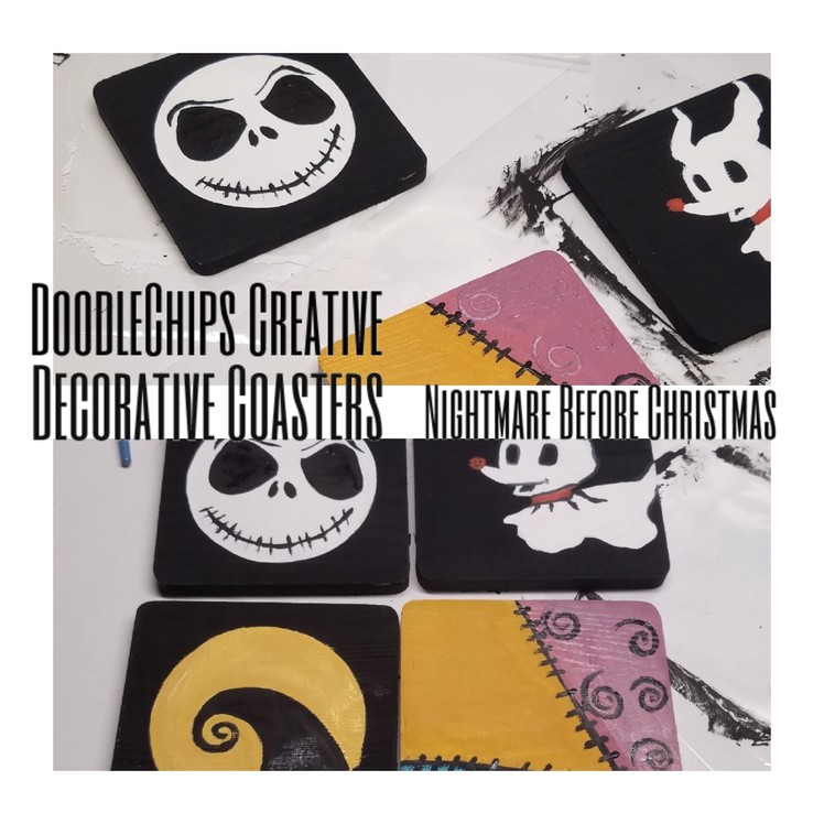 Nightmare Before Christmas Decorative Coasters