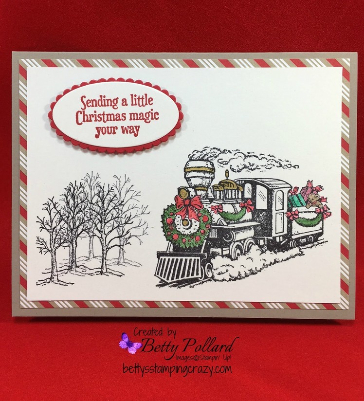 Old Timey Christmas Train (Stampin' Up!)