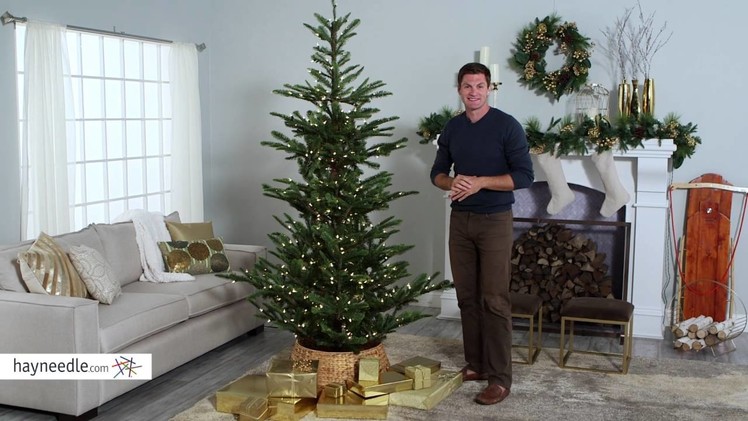 Pre-lit Alberta Spruce Christmas Tree - Product Review Video