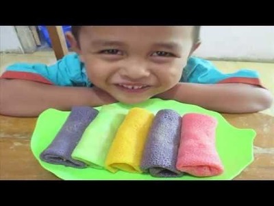 Resep Dadar Gulung Rainbow ~ Recipes Dadar Roll Rainbow @Dafa TubeHD