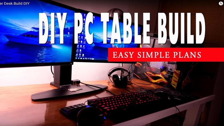 Set Up Computer Desk Build DIY