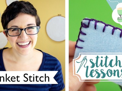 Sewing Blanket Stitch (Stitch Lessons) | @laurenfairwx