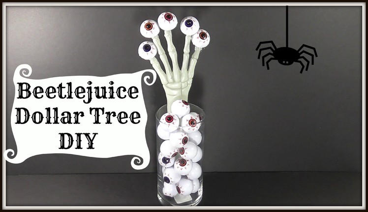 Beetlejuice Inspired Dollar Tree DIY | Easy Halloween Decor!