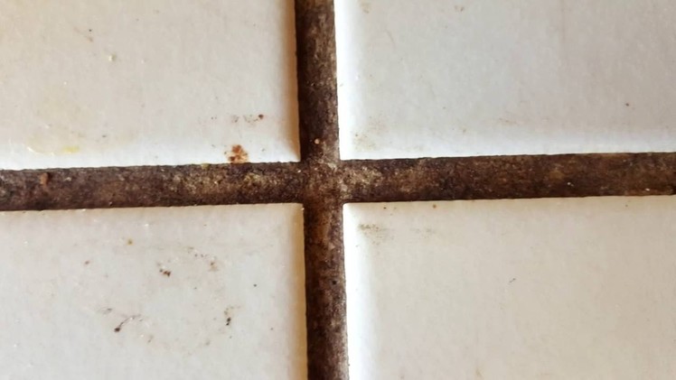 Clean Tile Grout Stains Easy at Home ( Dirt and Rust ) DIY