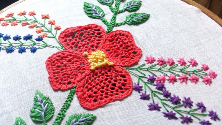 Cut work embroidery tutorial-Hand embroidery.
