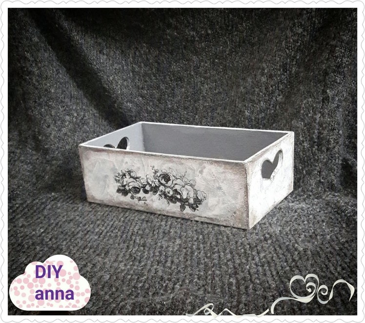Decoupage vintage tray with photo transfer DIY ideas decorations craft tutorial. URADI SAM