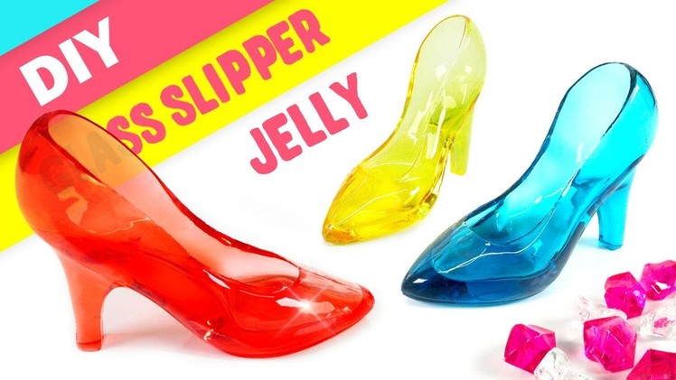 DIY 3D Crystal Glass Slipper Jelly !! Cinderella Glass Slipper Jello
