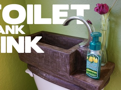 DIY Concrete Toilet Tank Sink - This SHOULD Be On Every Toilet!