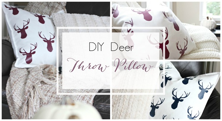 DIY Deer Throw Pillows