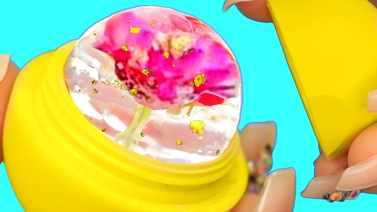 DIY EOS FLOWER JELLY LIPSTICK! Flower Raindrop Cake EOS