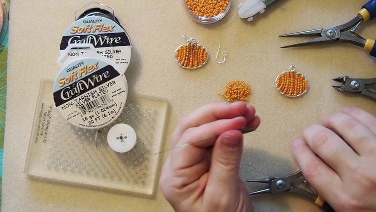 DIY Episode 21: Use Soft Flex® Craft Wire To Make Beaded Pumpkin Earrings Or Pendant