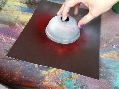 DIY Galaxy & Planet spray paint art (normal speed)