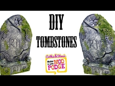 DIY Halloween Tombstone Yard Decorations