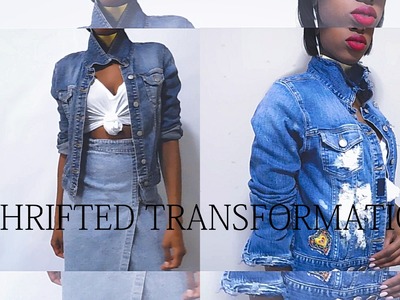 DIY. Thrifted Transformations| Distressing The Denim Jacket