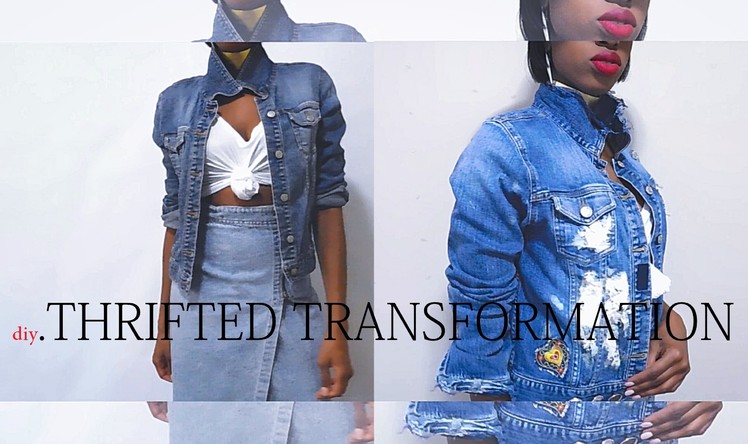 DIY. Thrifted Transformations| Distressing The Denim Jacket