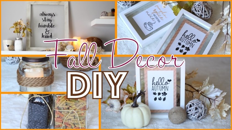 Easy Fall Decor DIY and Transformation - Fall Home Decor Ideas